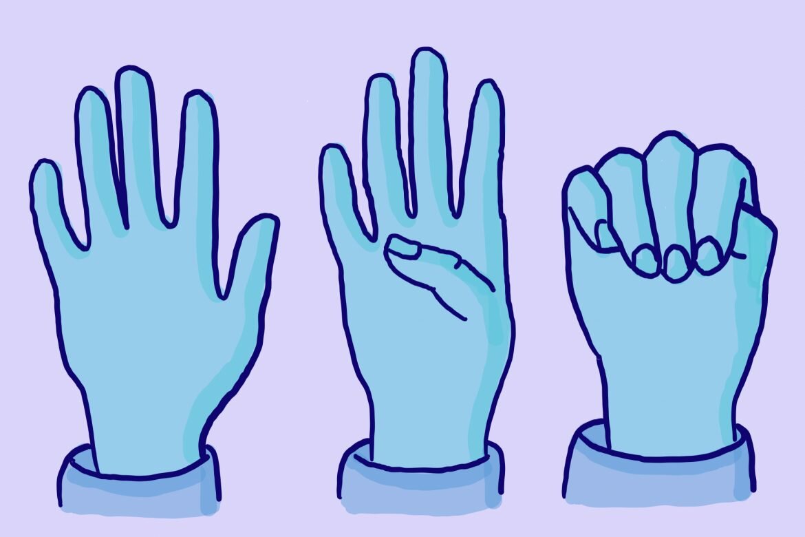 Häusliche Gewalt: Mit diesem Handzeichen der Canadian Women’s Foundation können Opfer auch in Videocalls auf sich aufmerksam machen.